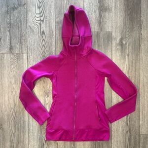 Under Armour Women’s Cold Gear Hooded Full Zip Fitted Jacket Hot Pink XS
